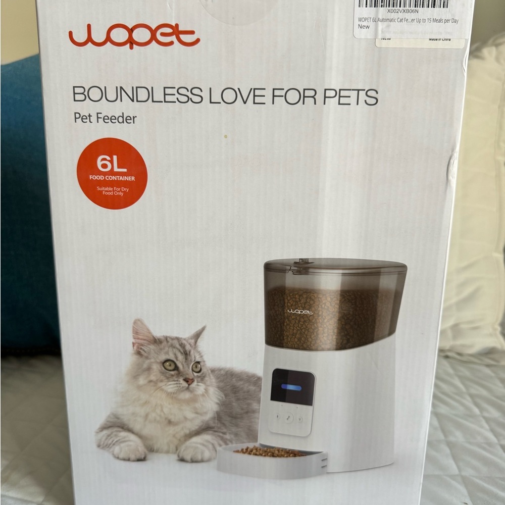 Wopet Automatic Pet Feeder in White‎